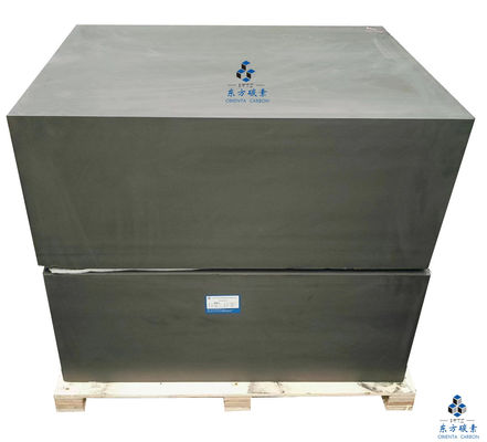 12μm Μέγεθος κόκκων Κρίσιμπλ Graphite Isostatic Graphite Block Υψηλή χημική σταθερότητα